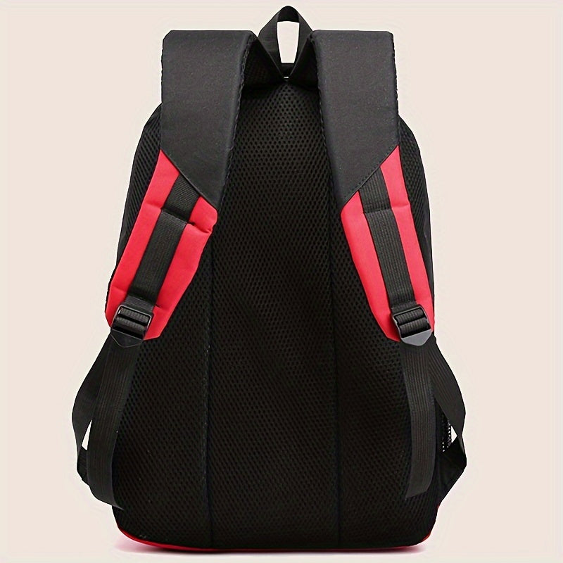 Durable Oxford Fabric Backpack - Spacious, Breathable, Adjustable Strap, Laptop Compartment, Ideal for Hiking, Camping, Travel, School & Work - High 46cm, Long 32cm, Thick 19cm, School Backpack | Adjustable Strap Backpack | D