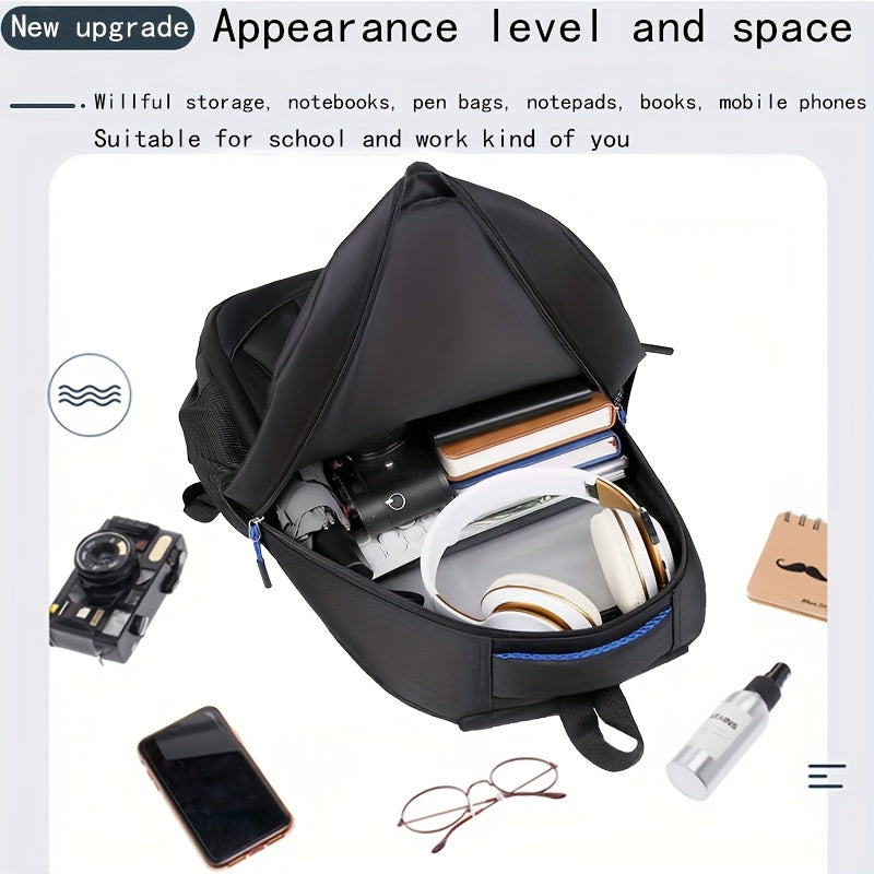 Unisex Business Backpack - Large Capacity Laptop Bag with Multiple Compartments, Adjustable Shoulder Straps & Secure Zippers for Travel, Work, and Commuting, Work Laptop Bag | Modern Backpack | Adjustable Straps