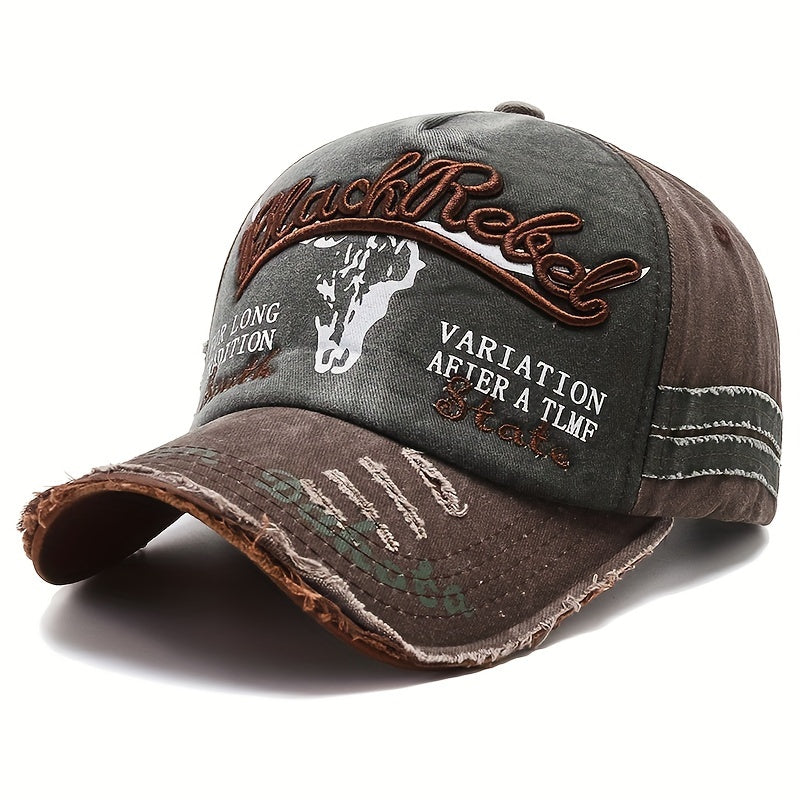 2024 High Quality Outdoor Leisure Men's Soft Washed Embroidered Baseball Hat - Durable, Fashionable, Comfortable, Wearing Baseball Hat