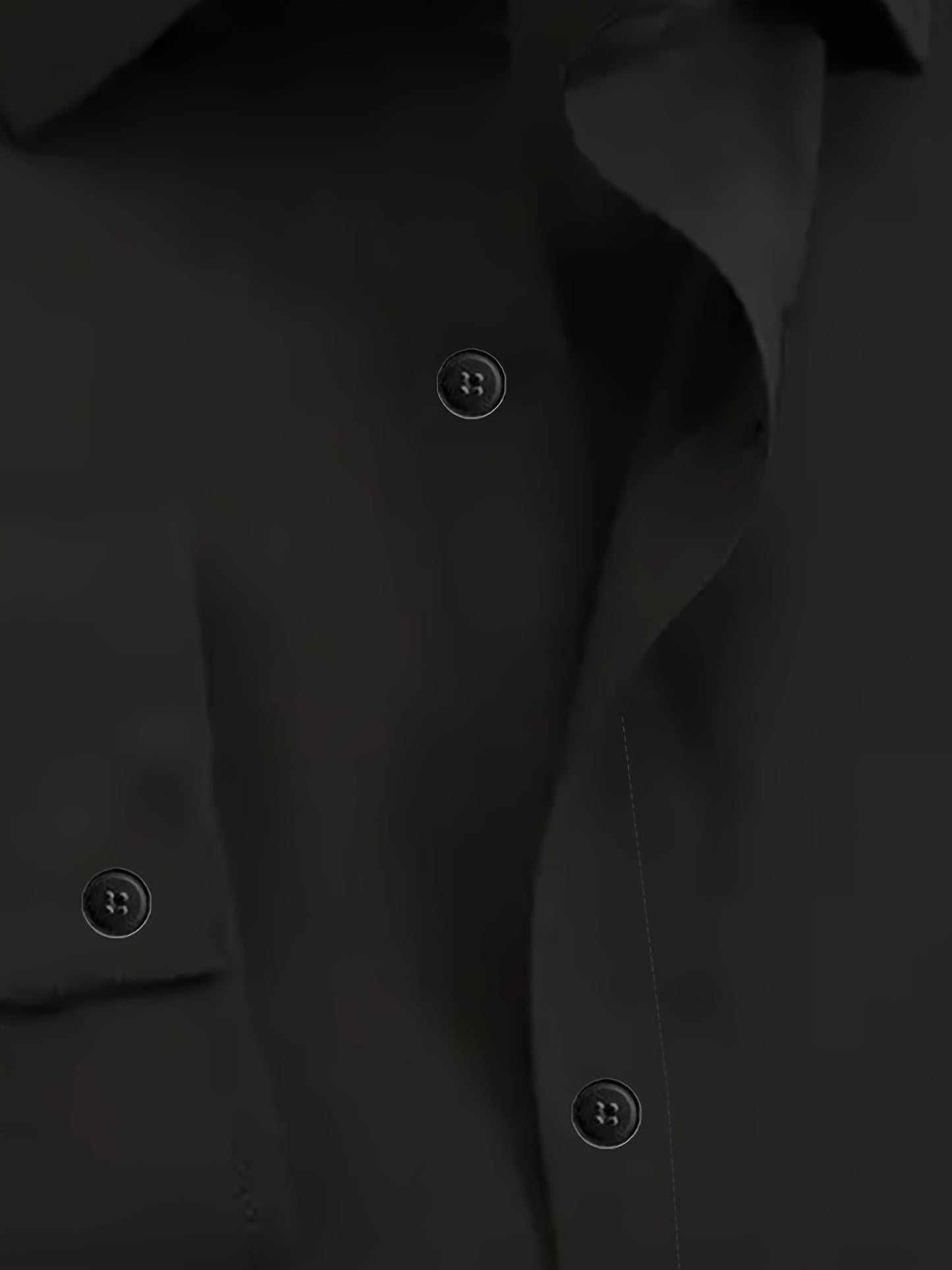 Men's Classic Solid Color Long Sleeve Dress Shirt - Regular Fit Point Collar, Non-Stretch Fabric for Office, Business & Casual Wear, All-Season Versatile Wardrobe Staple, Everyday Comfort, Sleek Appearance, Easycare Material