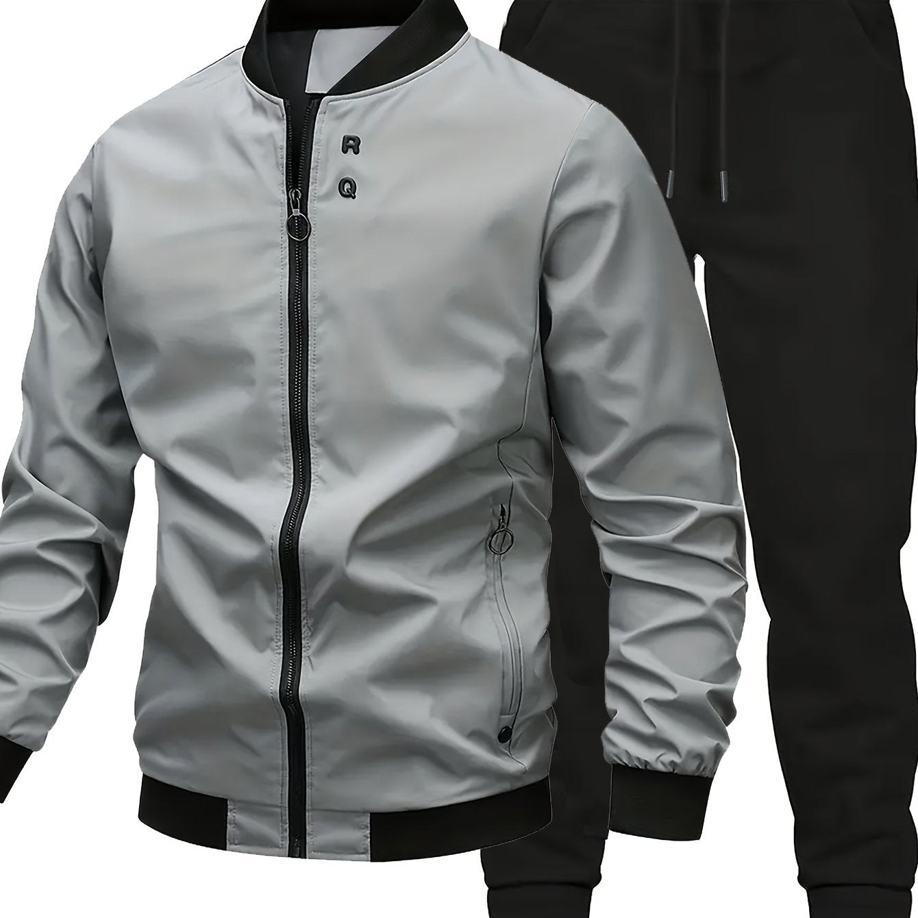 Sports Suit Men'S Spring and Autumn Casual Jacket Set with Matching Men'S Wear
