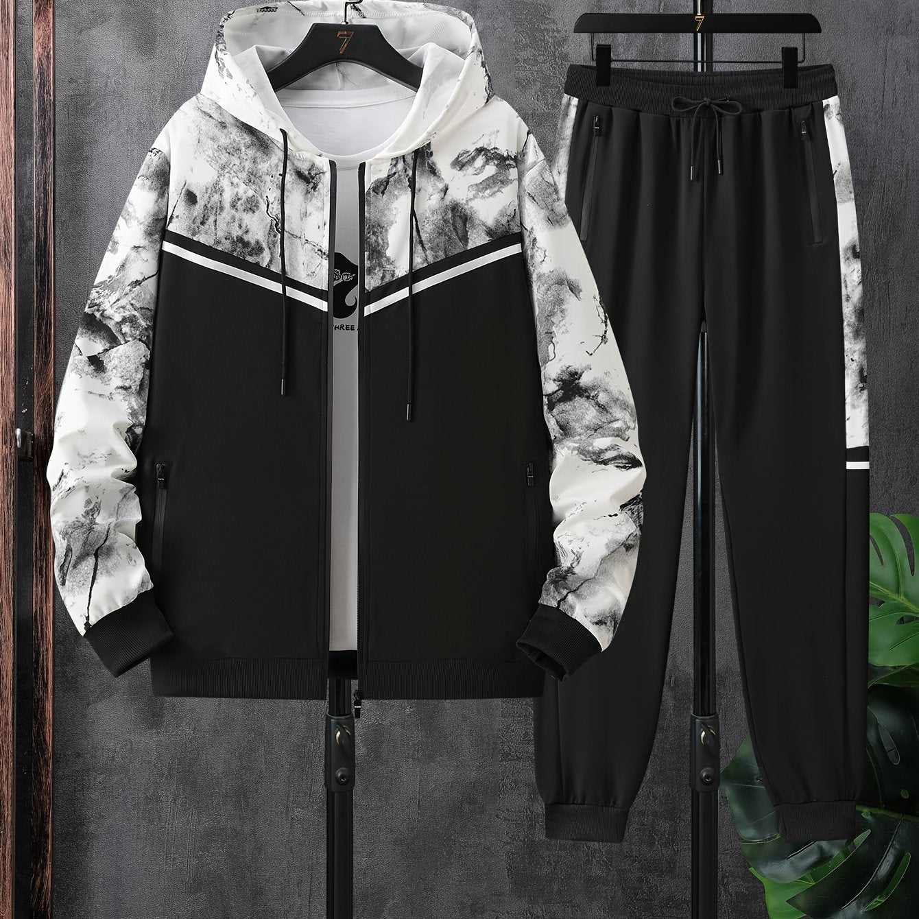 Men's Casual Sportswear Set: New Summer Fashion Hooded Jacket Two-Piece Outfit