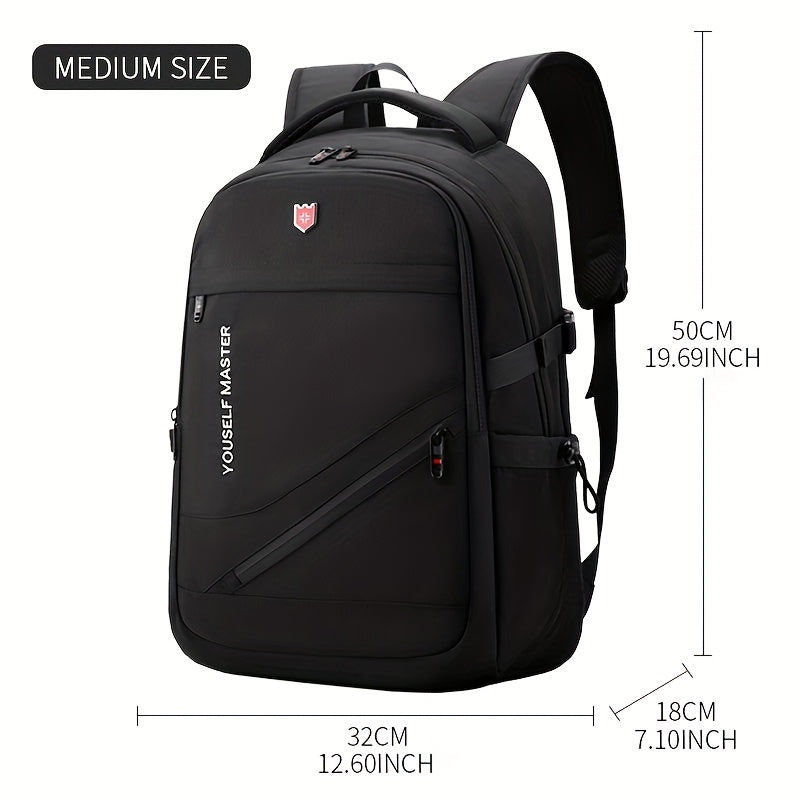 3 sizes to choose from, Men's fashionable short distance travel backpack, convenient multi-functional backpack for business commuting, multiple pockets and large capacity, suitable for storing laptops, suitable for school wor