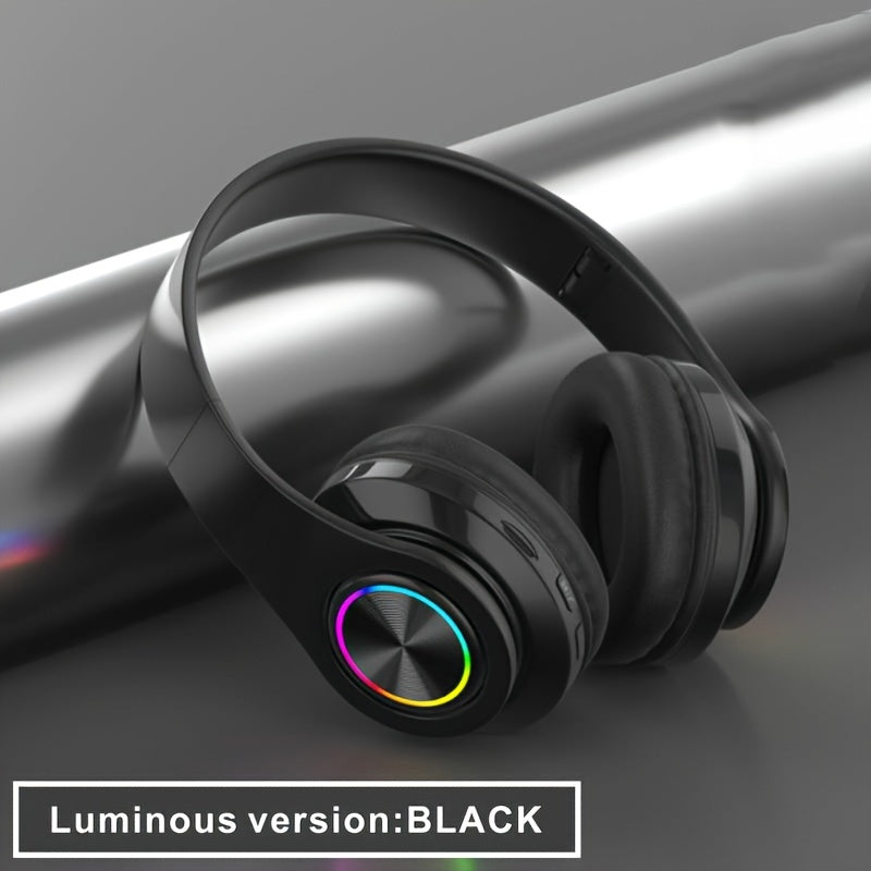 New wireless earphones, comfortable foldable earphones, suitable for tablets/PC/TV/phones/birthdays/Easter travel gifts. Wireless Earphones Folding Soundproofing Earphones, Comfortable Leather Paired with Wireless Earphones.