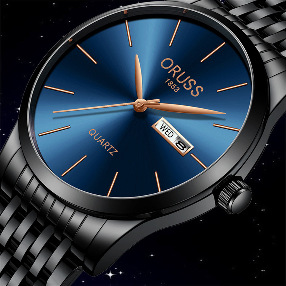 Men's Watch, Business Simple Double Calendar Cool Men's Watch