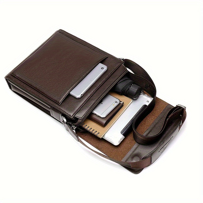 Double layered design Men's bag shoulder bag crossbody bag business bag Men's bag casual backpack small bag trendy bag suitable for travel and work