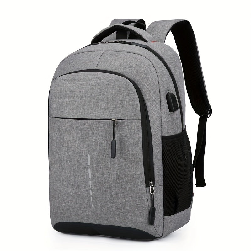 Large Capacity Reflective Oxford Cloth Backpack - Durable College & High School Student Bag with Adjustable Straps, Multiple Compartments, and Padded Laptop Area for Daily Commute & Business Use, Business Backpack | Sporty De