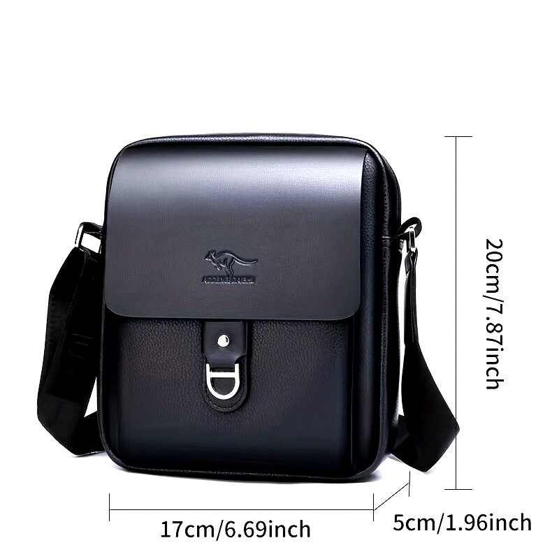New Men'S Shoulder Bag Made of Genuine, Stylish Crossbody Bag, Casual Backpack for Men, Multifunctional Hanging Bag.