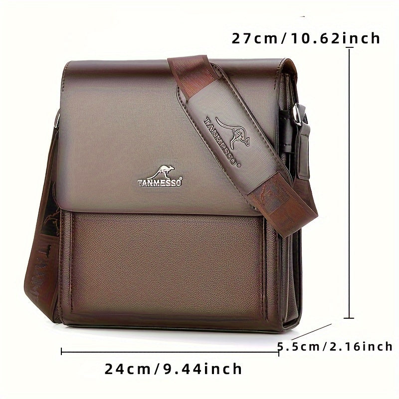 Double layered design Men's bag shoulder bag crossbody bag business bag Men's bag casual backpack small bag trendy bag suitable for travel and work