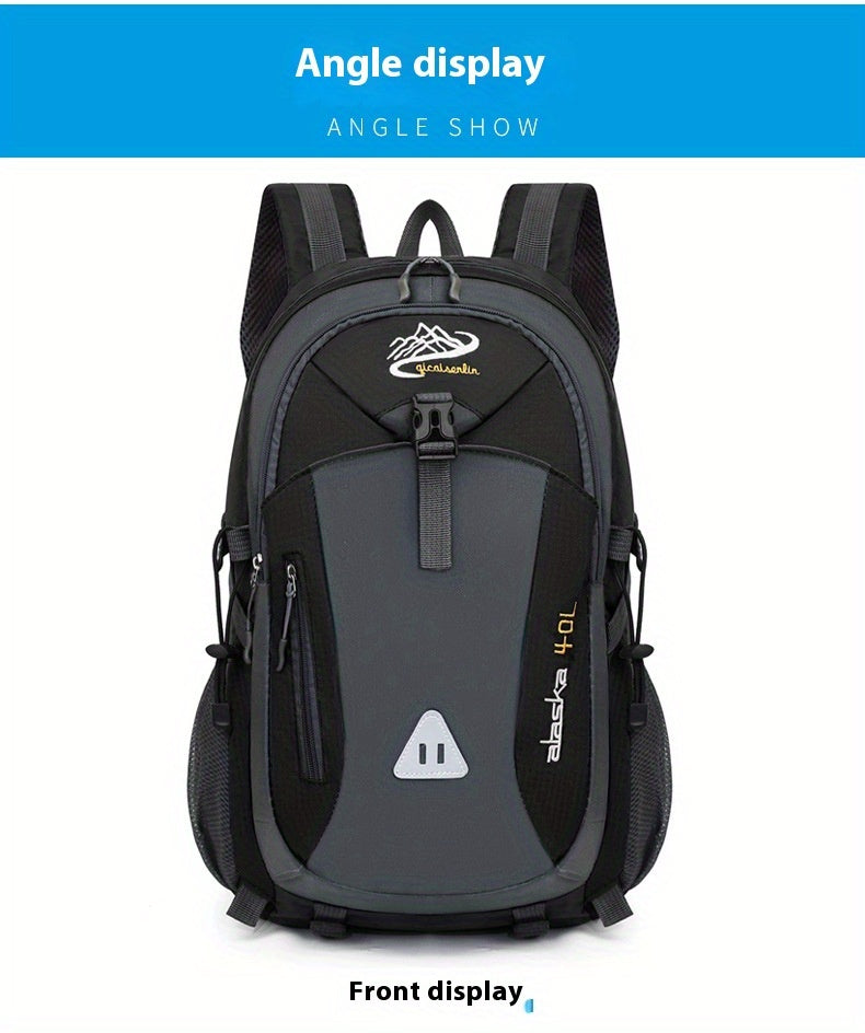 35L Large Capacity Hiking Backpack - Durable Polyester, Adjustable Shoulder Straps, Multiple Compartments for Camping, Travel & Outdoor Adventures - Ideal Gift for Hikers, Backpacking Gear