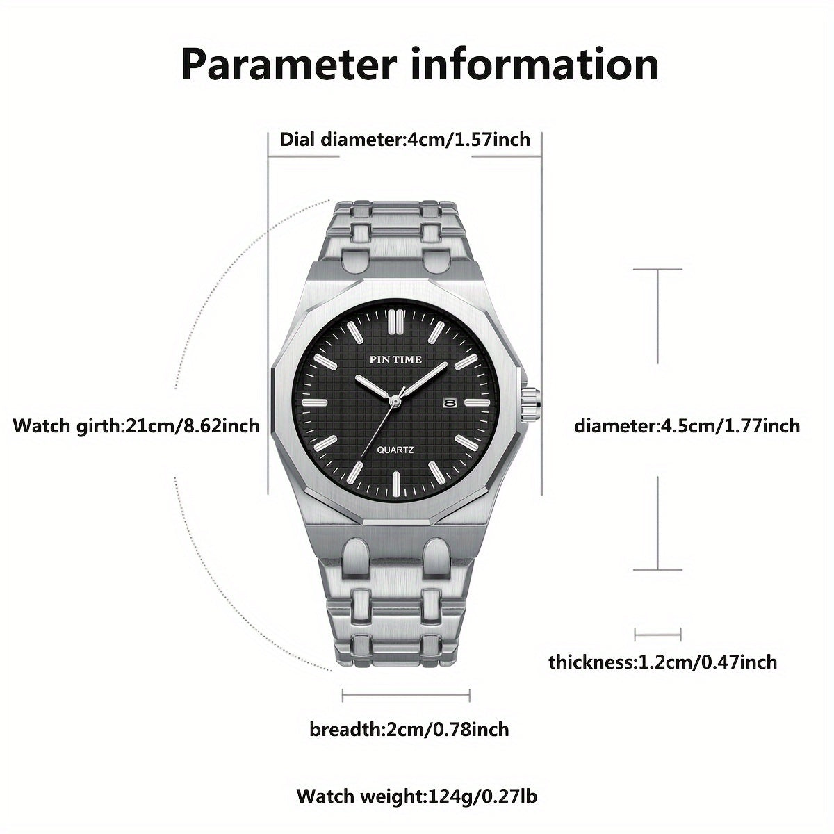 A Quartz-made Ladies' Watch With A 12-sided Case Featuring A Calendar, Suitable For All Occasions, Looks Good On Any Woman Wearing It.