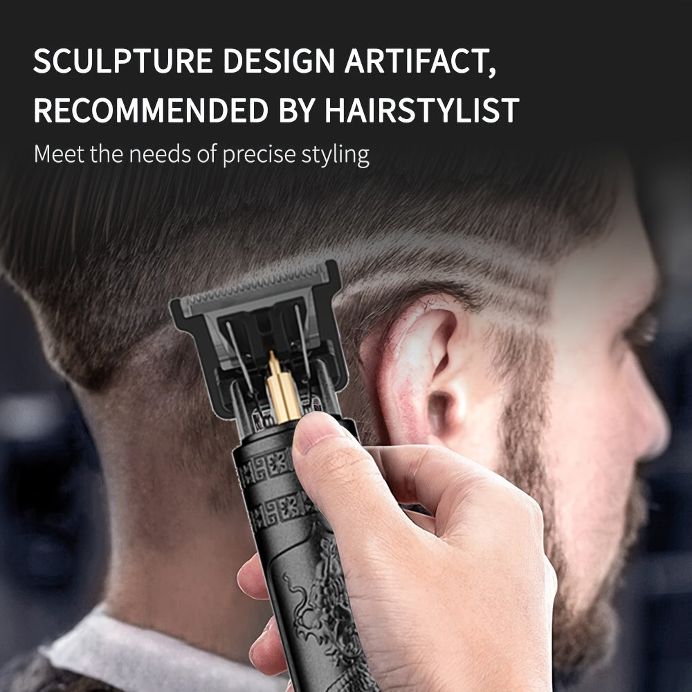 Men'S Grooming Trimmer and Shaver Set, WEEME Brand, Cordless USB Rechargeable, T-Shaped Blade, Beard Edging Tool, Can Be Trimmed and Carved, Fits Different Hairstyles, Includes 4 Limit Combs, Home Haircutting Kit, Barber Acce