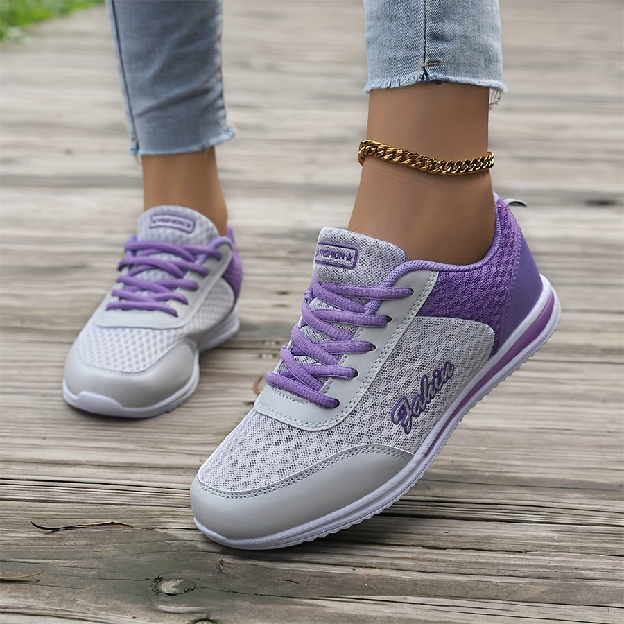 Women'S Breathable Lightweight Running Shoes - Black & Pink Checkered Design, Low-Top Lace-Up Sneakers with EVA Sole for Casual, Travel & Light Jogging, All-Season Comfort, Ladies Sneakers, Stylish Sportswear, Cushioned Suppo