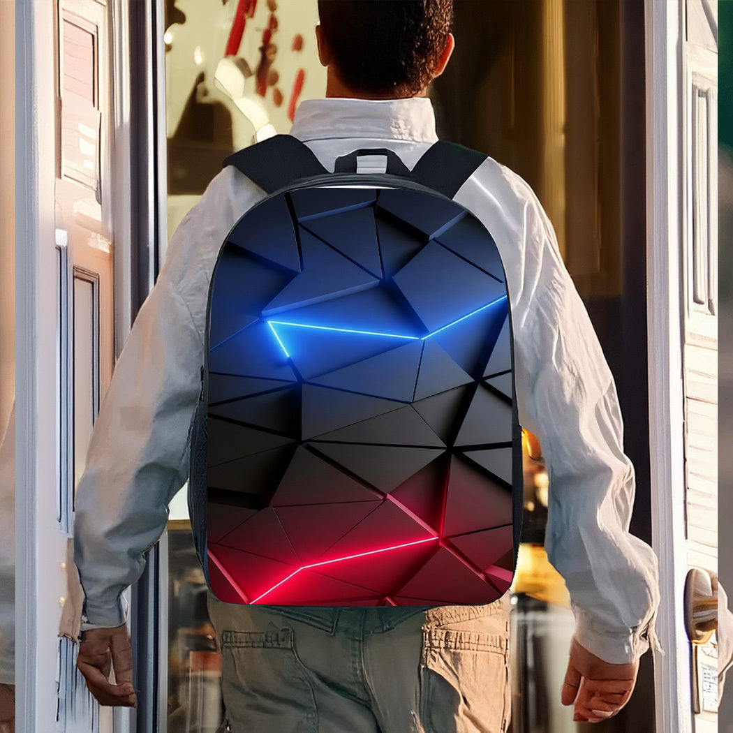 3pcs Gamer Large Capacity Lightweight Nylon Daypack with Lunch Bag & Pencil Case, Perfect for, Travel, or Daily Commute, Great Birthday or Holiday Gift, Backpack for Travel