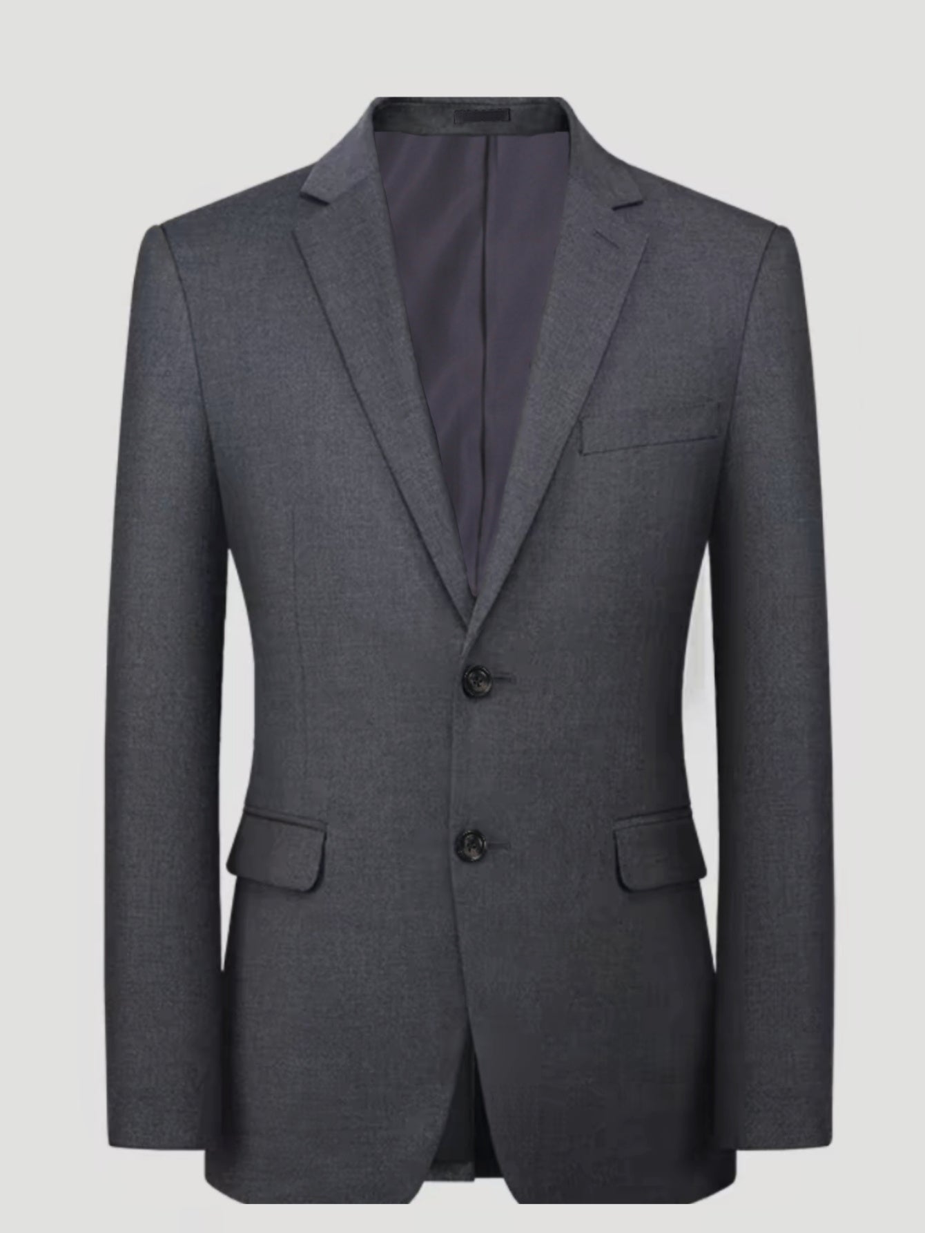 Men'S Formal Suit Set Featuring a Two-Button Lapel Jacket And Trousers. A Simple, Comfortable, And Classic Outfit for Adult Males, Suitable for Professional Office Wear, Elite Business Attire, And High-End Casual Suits. Ideal