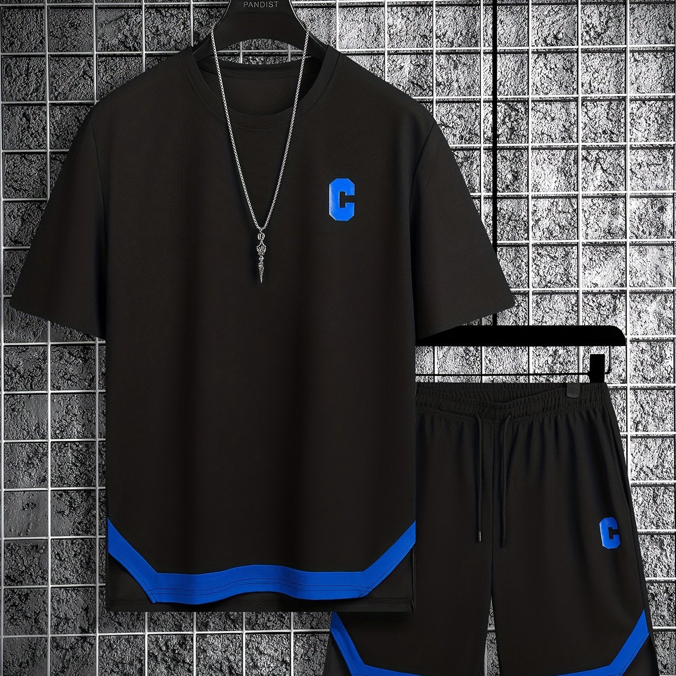 Men'S Casual Sportswear Set, Trendy And Versatile Two-Piece Outfit.