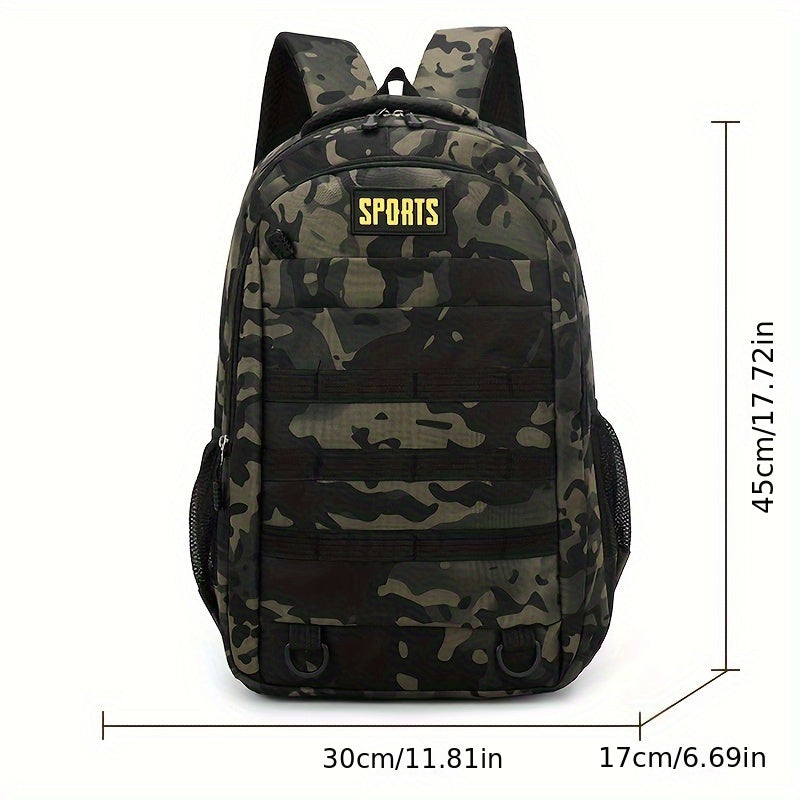 Sleek Urban, Men's Versatile Backpack for Travel, Camping & Cycling - Large Capacity, Business Laptop Compartment, Durable Nylon
