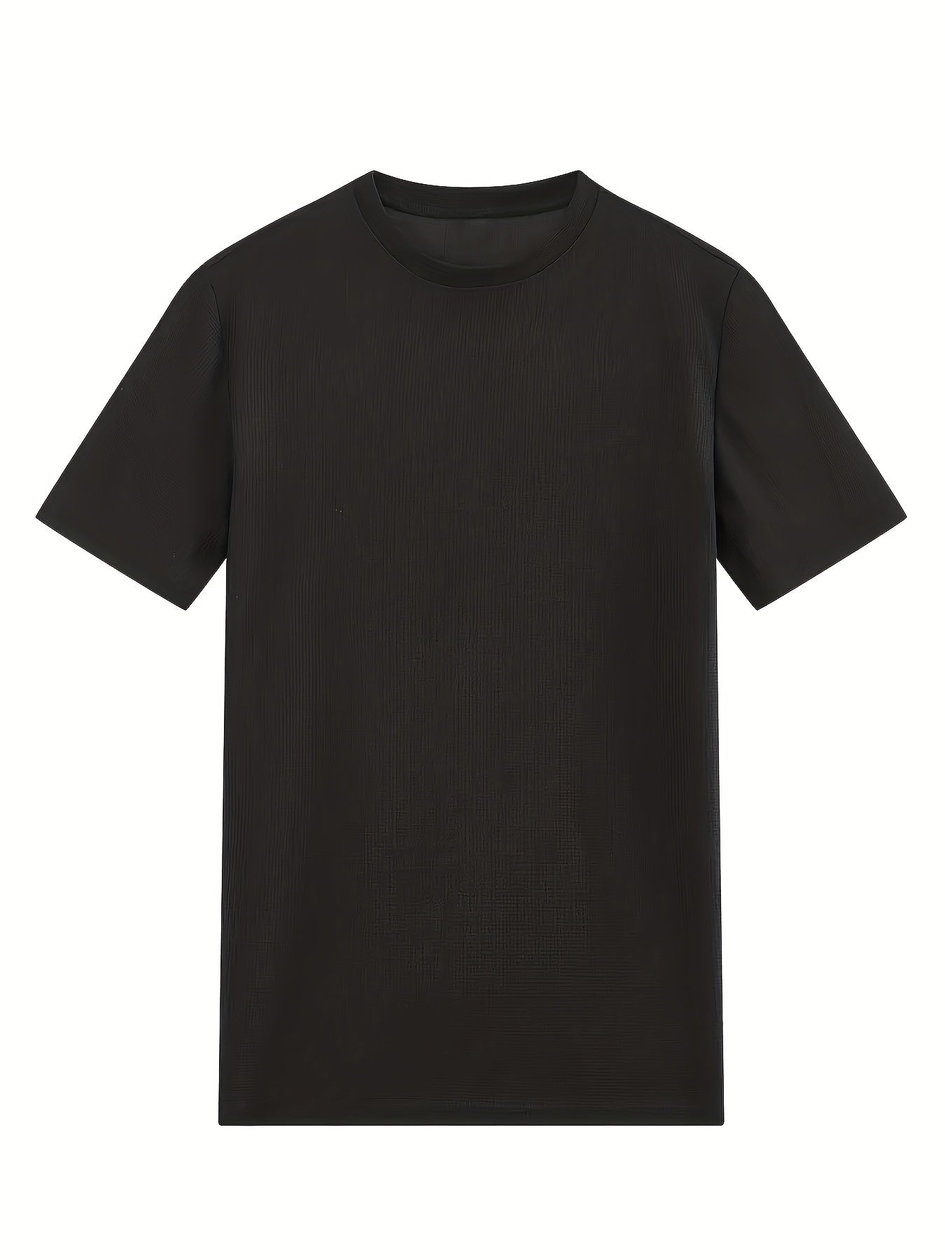 European and American Style Men's Basic Solid Color Set Round Neck Short Sleeve T-Shirt + Shorts Two-Piece Suit