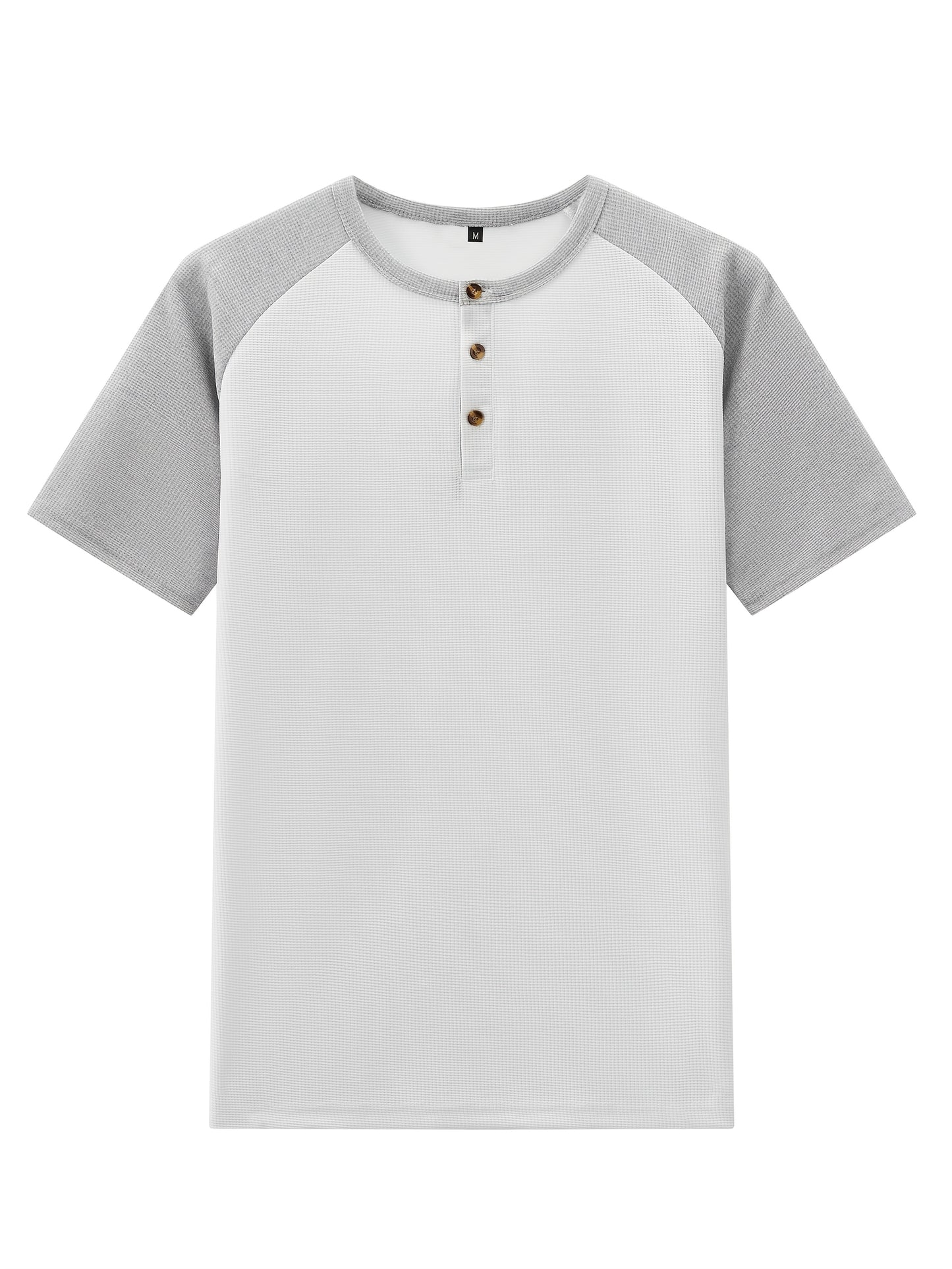 Men's Casual Mixed Color Spliced Set: Shirt and Drawstring Pants, Clean and Comfortable