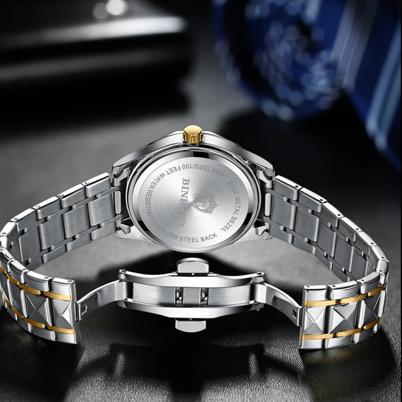 BINBOND Luxury Fashion Calendar Waterproof Women's Quartz Watch
