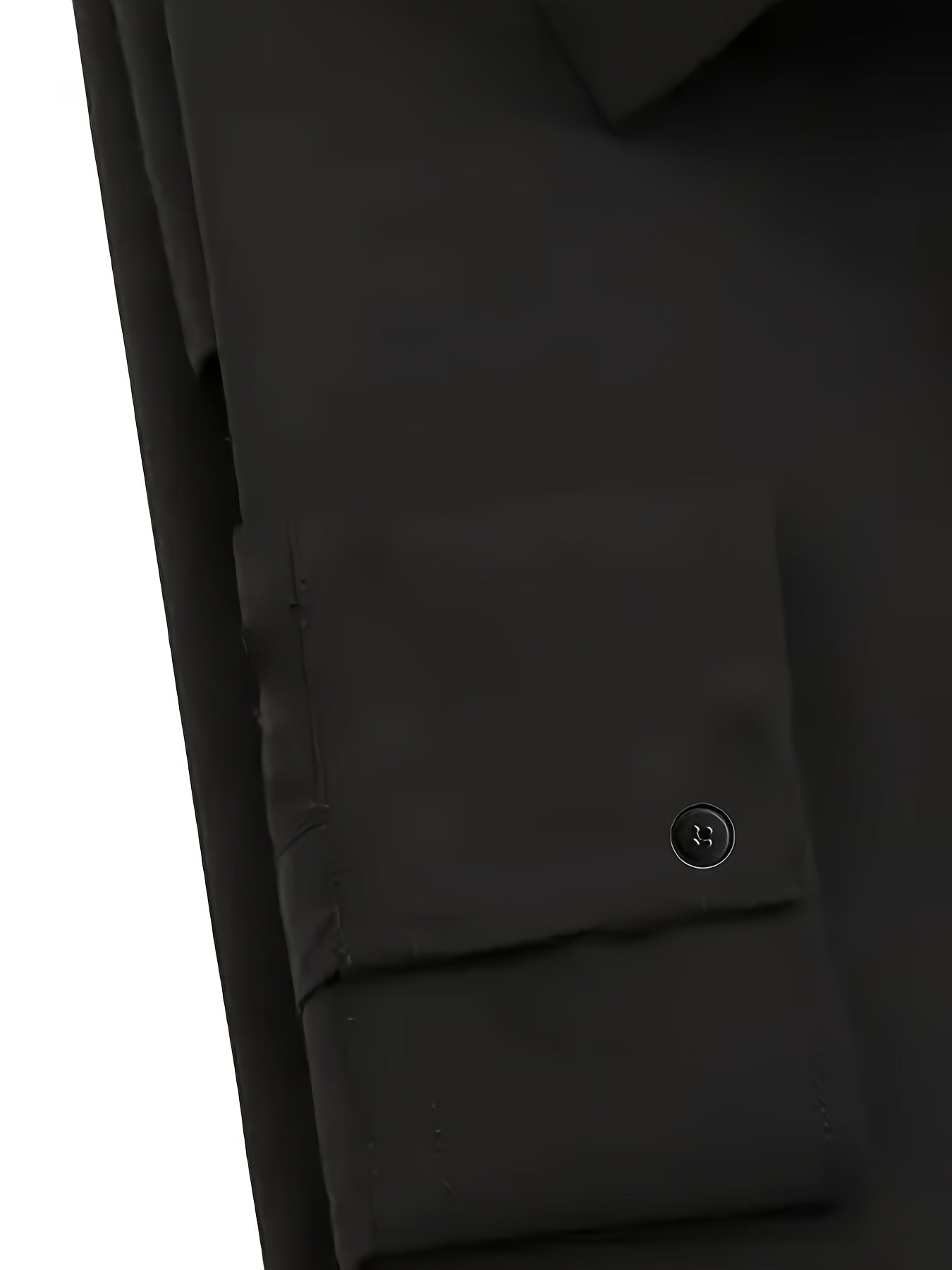 Men's Classic Solid Color Long Sleeve Dress Shirt - Regular Fit Point Collar, Non-Stretch Fabric for Office, Business & Casual Wear, All-Season Versatile Wardrobe Staple, Everyday Comfort, Sleek Appearance, Easycare Material