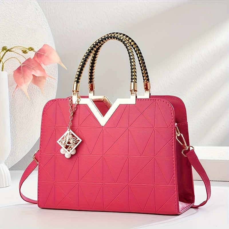 Large Capacity Tote Bag for Women, Stylish New Summer Casual Versatile Shoulder Bag with Premium Texture, Perfect Work Commute Gift