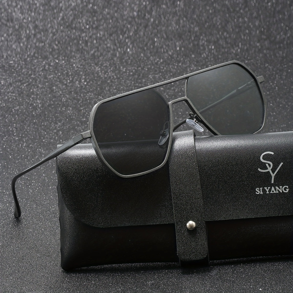 SIYANG Brand Men's Toad Classic Casual Glasses Color Changing Glasses - Day and Night Glasses - Suitable for Gift Giving with Exquisite Packaging, Eyeglass Case and Cloth