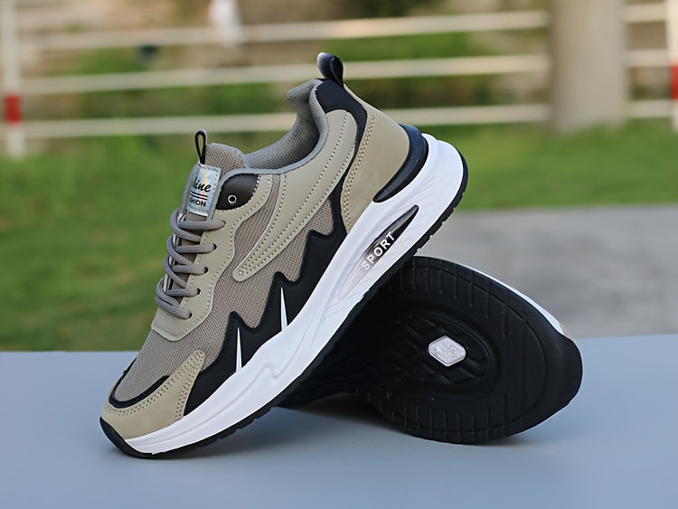 Men's breathable mesh sports shoes, lightweight flat heeled board shoes, Men's versatile casual shoes, soft soled comfortable and fashionable running travel shoes