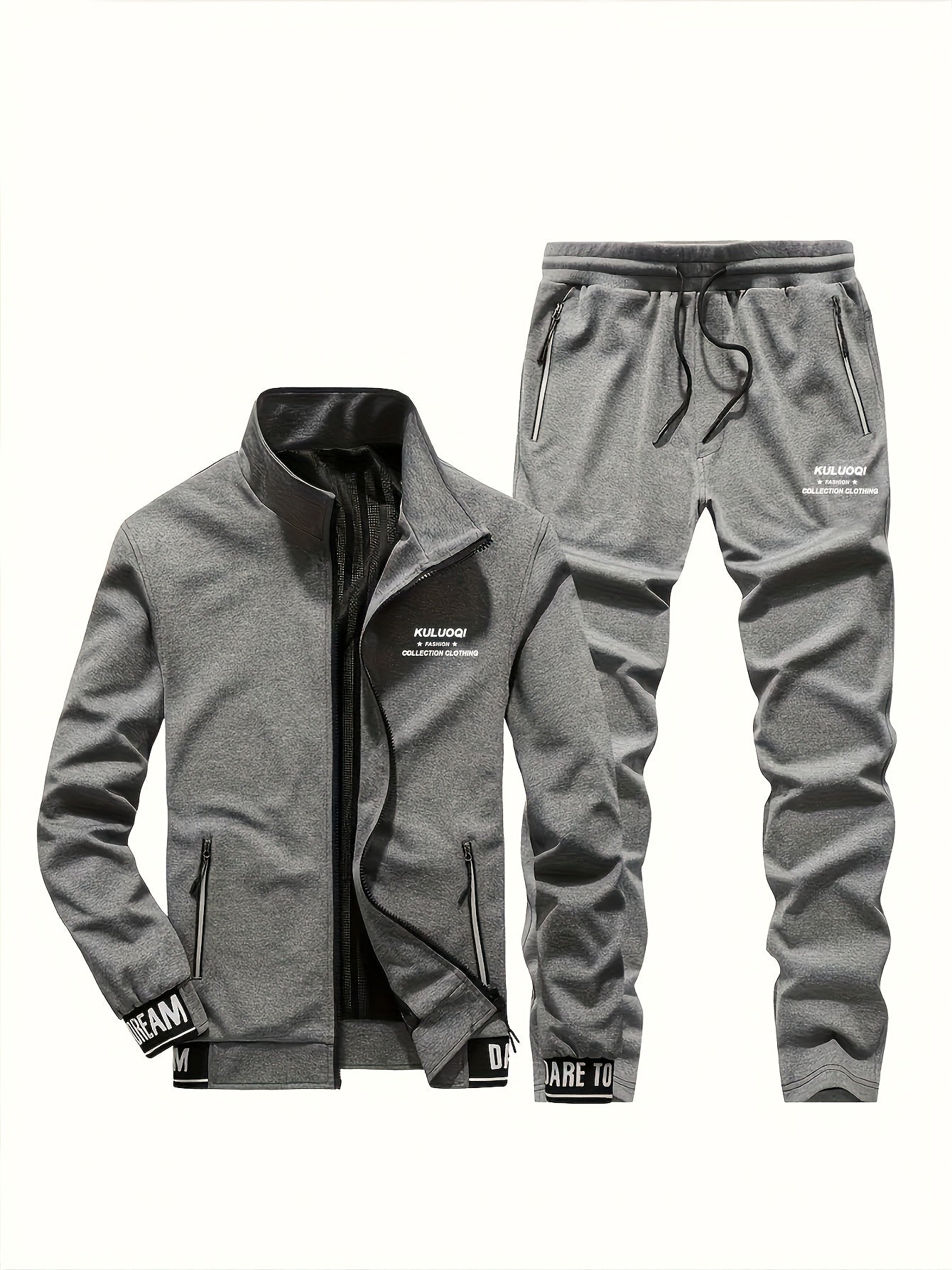 Spring and Autumn Casual Men's Jacket Set