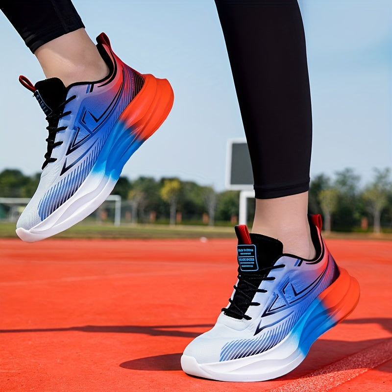 Men'S Breathable Lightweight Running Sneakers - Stylish Color-Block Design, Comfortable Low-Top Casual Shoes for All-Day Wear, Casual Sneakers | Fashionable Casual Shoes | Comfortable Footwear