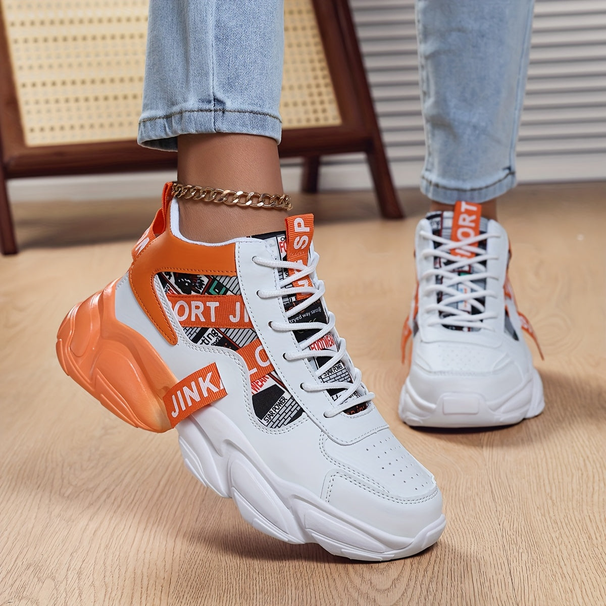Women'S High-Top Plaid Skate Sneakers - Lightweight, Non-Slip, Shock-Absorbing Sneakers with EVA Sole, Synthetic Faux Leather Upper & Fabric Lining for All-Season Sports and Casual Wear, Casual Sneakers | Stylish Lace-Up Shoe