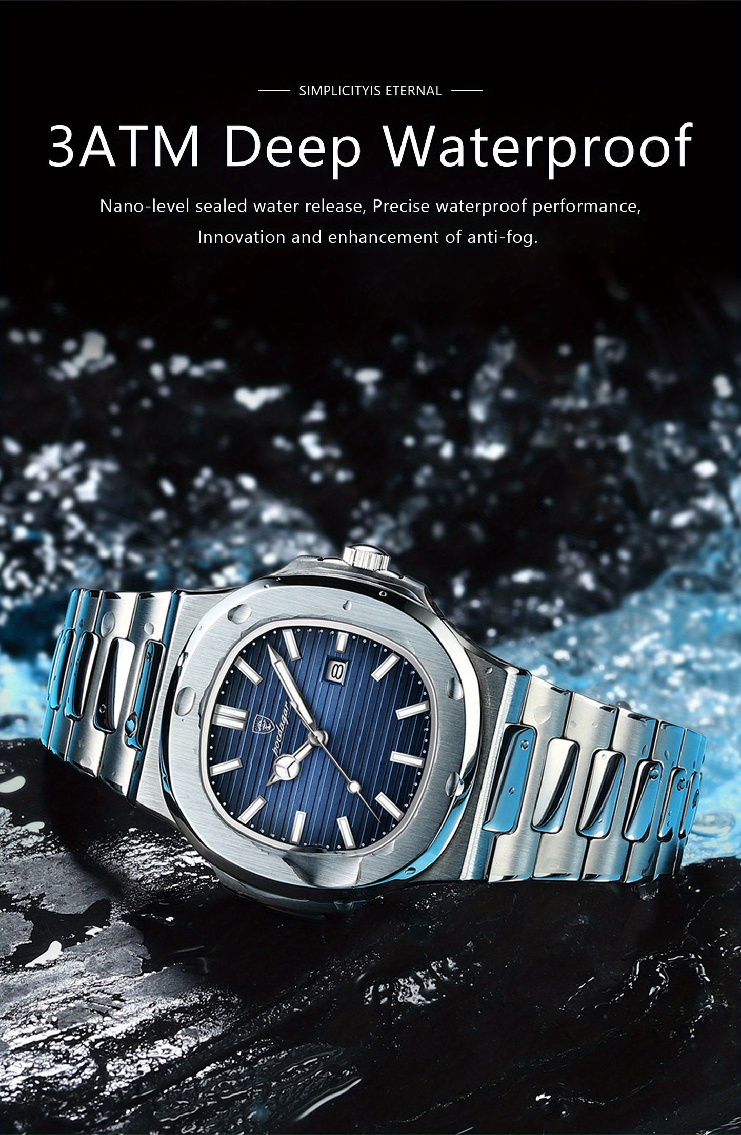 POEDAGAR New Men's Watch With Luminous Calendar, Trendy For Students, Cool And Hot Sale Quartz Wristwatch