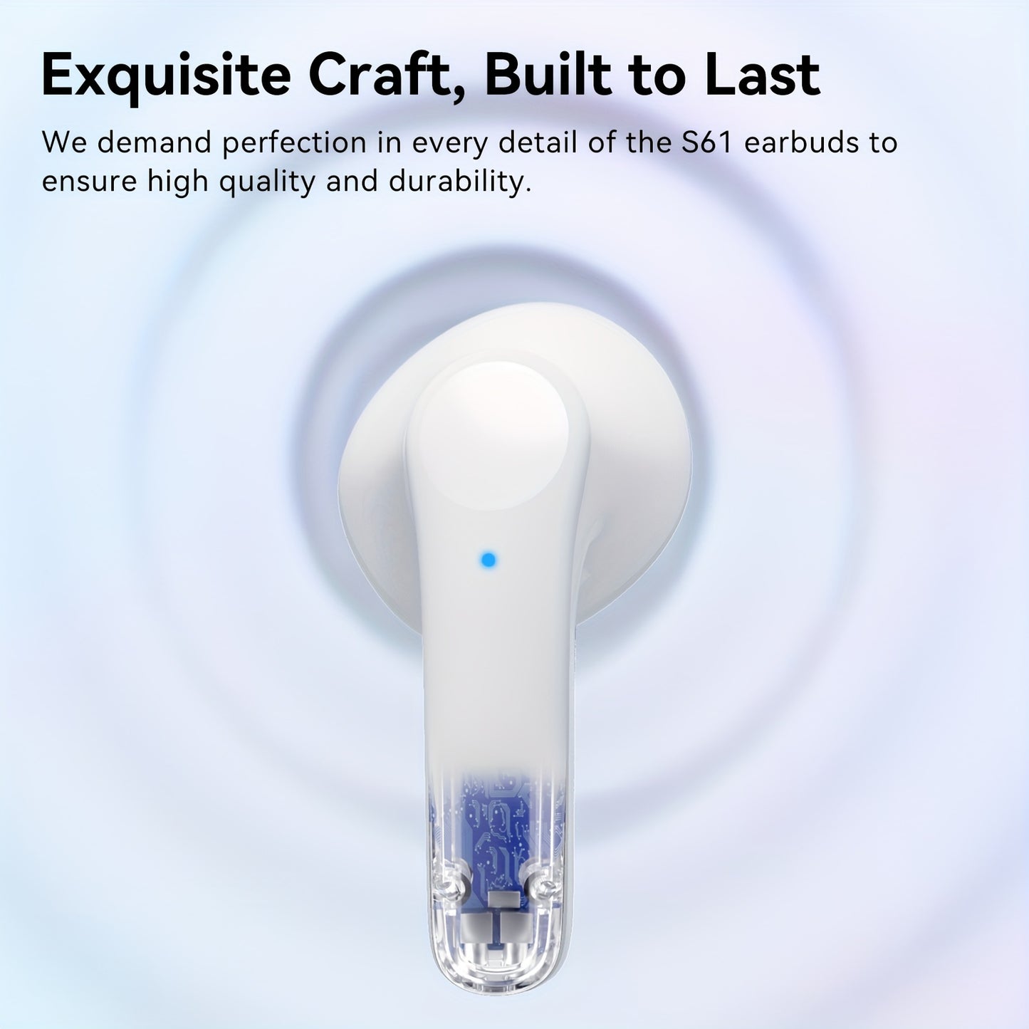 In-Ear Wireless Headphones with HIFI Sound Quality, Truly Wireless, Omnidirectional Stereo, Low Latency, Automatic Connection, High-Definition Noise Reduction, Large Battery Capacity, Ultra-Long Battery Life, And LED Digital