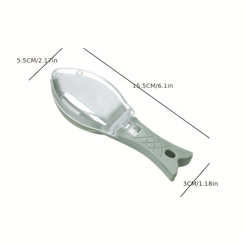 1 հատ KitchenCraft Fish Scale Remover with Storage Box - Հեշտ մաքրվող քերիչ ճաշի համար, արդյունավետ ձկան կշեռքի մաքրման գործիք