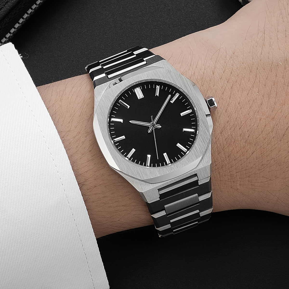 PLADEN Fashion Brand High-end Solid Stainless Steel Ultra-thin Simple Business Men'S Women'S Watch