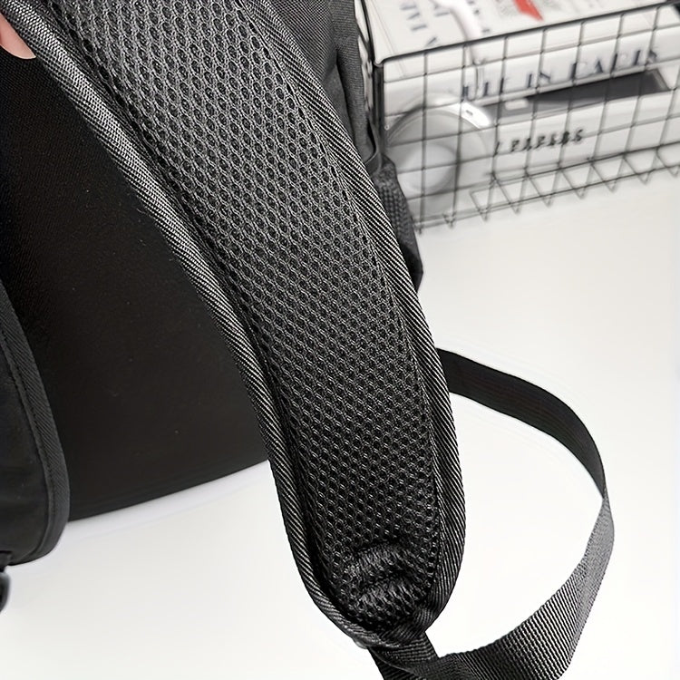 Large Capacity Laptop Backpack - Heavy-Duty Computer Backpack with Multiple Compartments, Padded Shoulder Straps & Front Zipper Pocket - Business Travel, College, Work Backpack for Men & Women - Black Backpack for Professiona