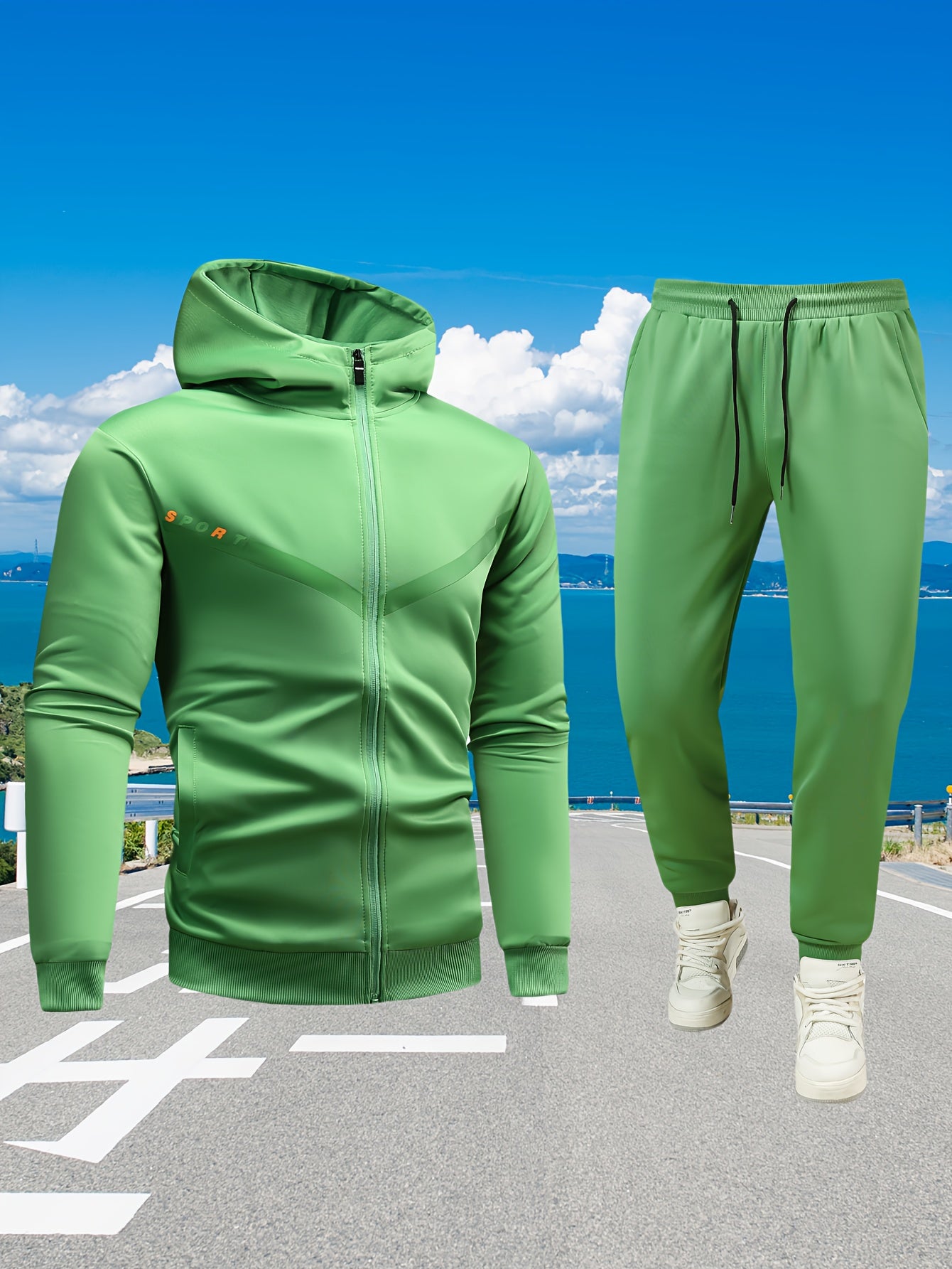 Men's Casual Sportswear Set: High-Quality Hooded Sweatshirt and Joggers for Running, Fitness, and Home Wear - Spring/Autumn Two-Piece Outfit