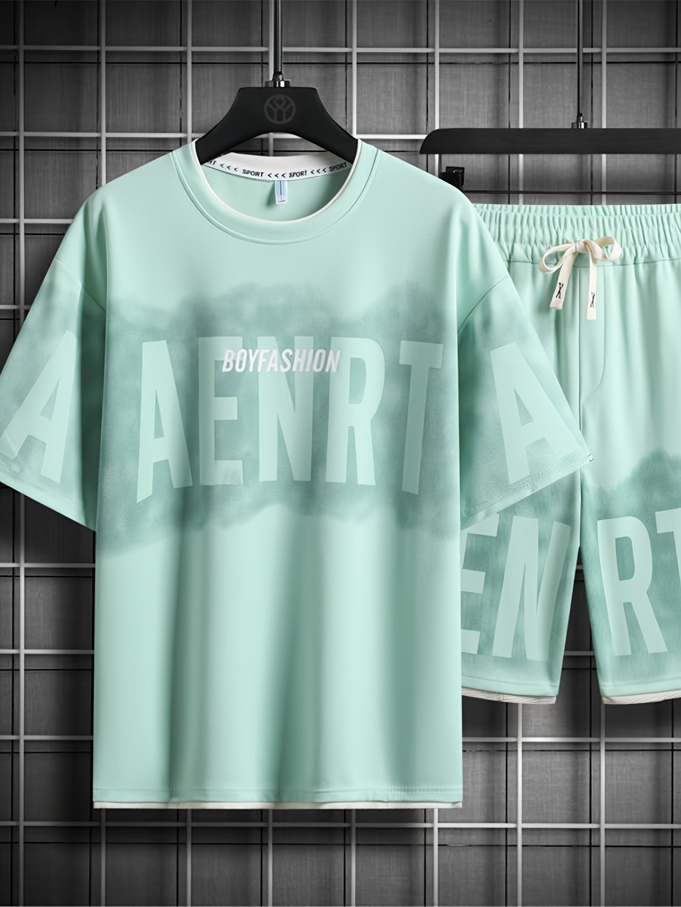 Casual Suit Summer Men's Loose Two-Piece Set