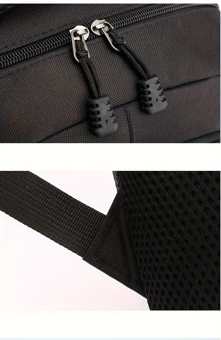 Durable Oxford Fabric Backpack - Spacious, Breathable, Adjustable Strap, Laptop Compartment, Ideal for Hiking, Camping, Travel, School & Work - High 46cm, Long 32cm, Thick 19cm, School Backpack | Adjustable Strap Backpack | D