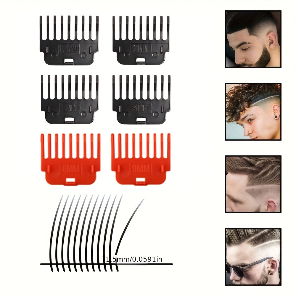 Men's Electric Hair Clipper USB Rechargeable Hair Clipper Beard Trimmer Professional Cordless Hair Cutting Machine Holiday Gift Father's Day Gift