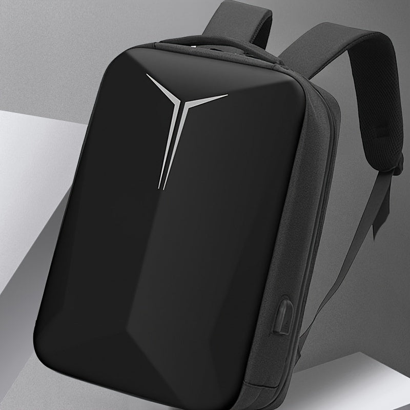 Hard shell business backpack for men, 15.6-inch laptop backpack, multifunctional travel backpack, night reflective strip design, commuting computer bag, Men's document backpack gift