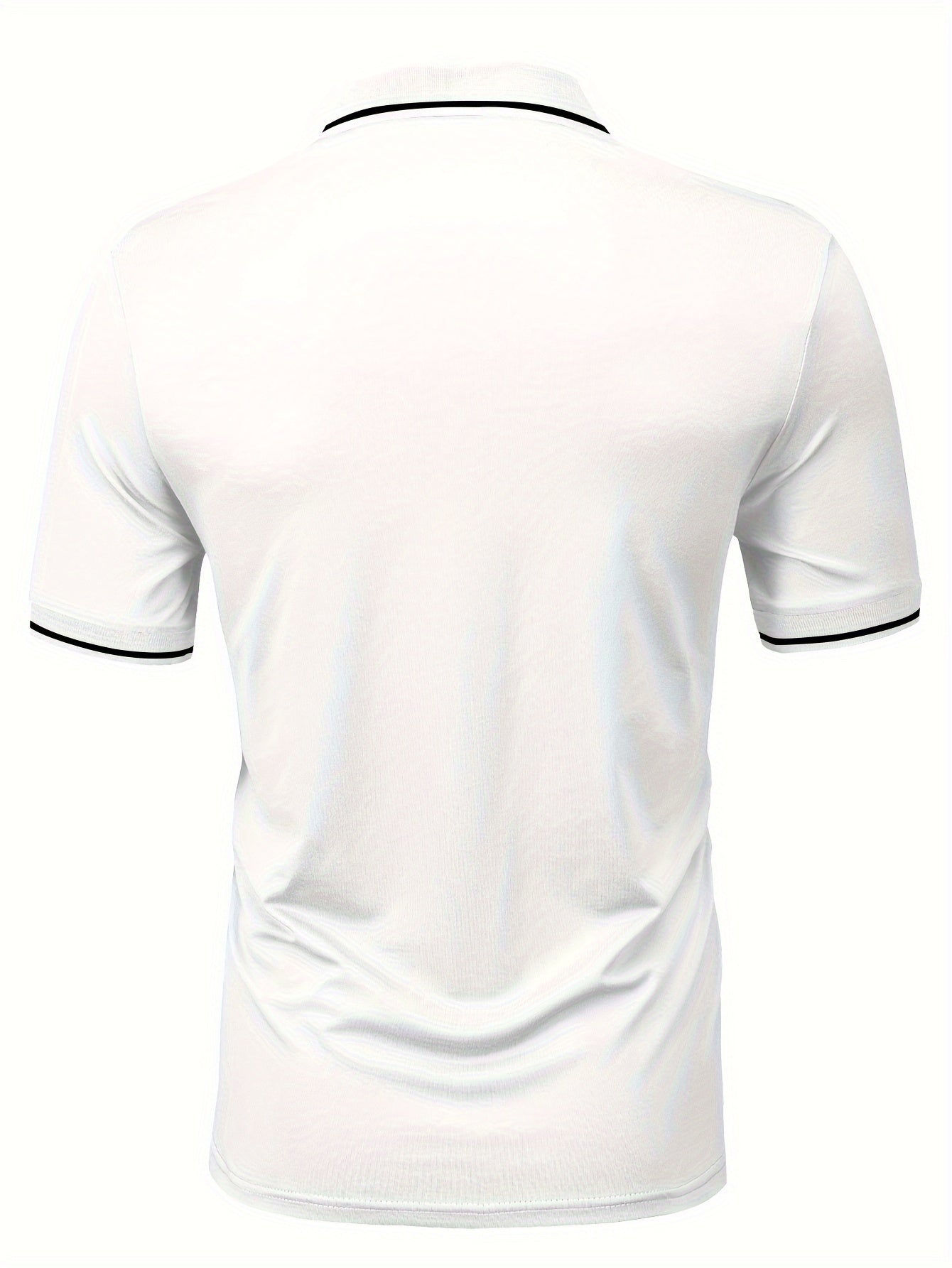 3pcs Men's Casual Fashion Shirts - Breathable Polyester, Short Sleeve, Button-Up with Classic Collar - Machine Washable, Summer Essentials in Black, White, and Beige