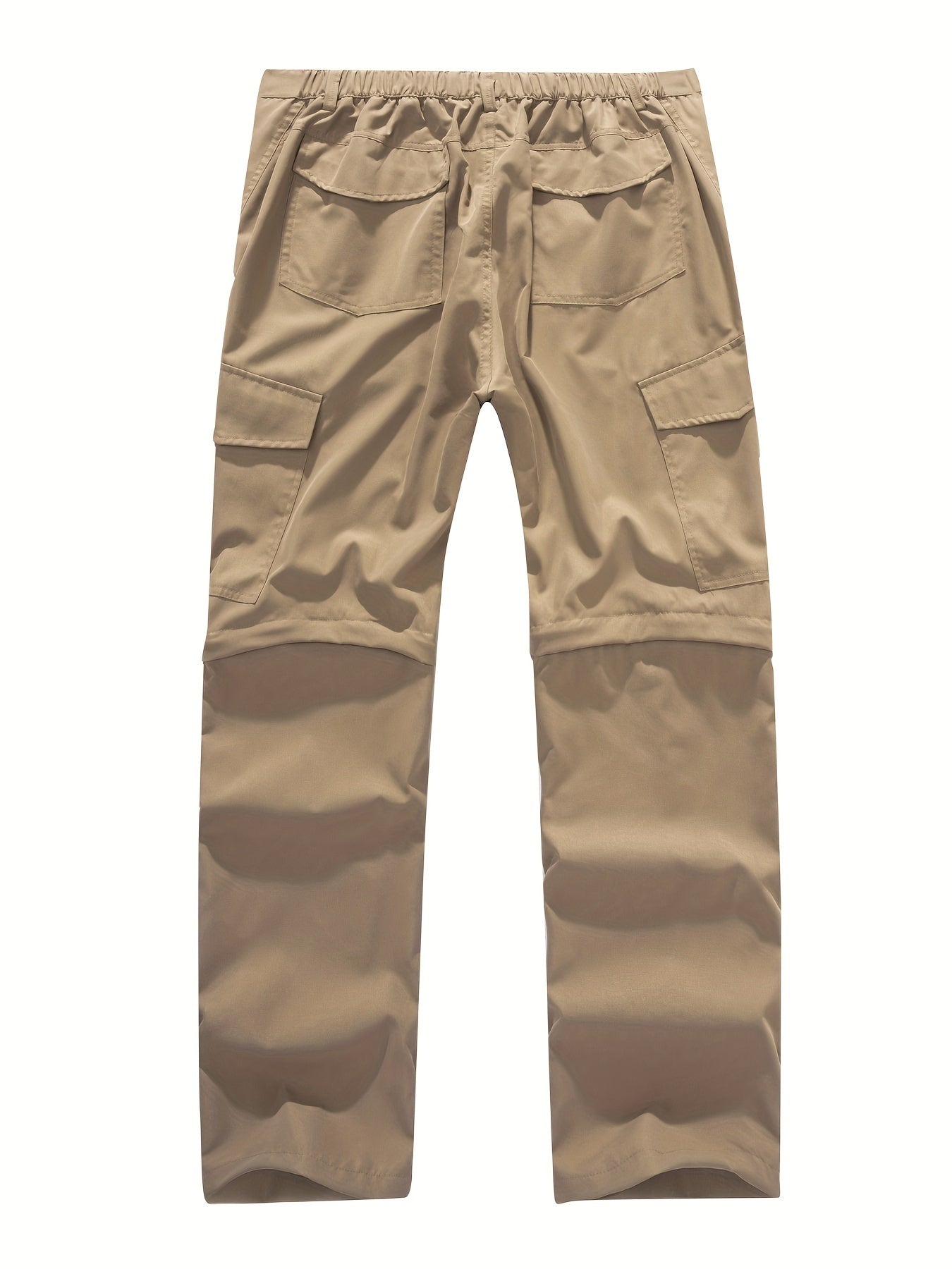 Men's Convertible Hiking Pants - Durable, Zip-Off Cargo Trousers for Fishing & Running, Casual Outdoor Wear with Pockets