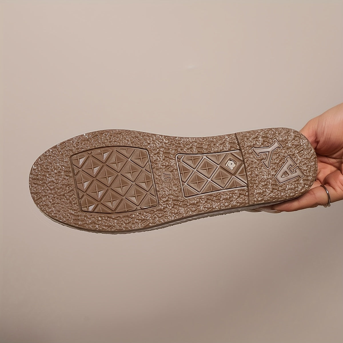 Women's Breathable Slip-On Loafers - Soft Sole Casual Walking Shoes, Lightweight & Comfortable, Beige Floral Pattern Fabric Upper, PU Cover Sole, Perfect for Casual Attire, Allseason Loafers | Slipon Comfort | Soft Sole Shoes