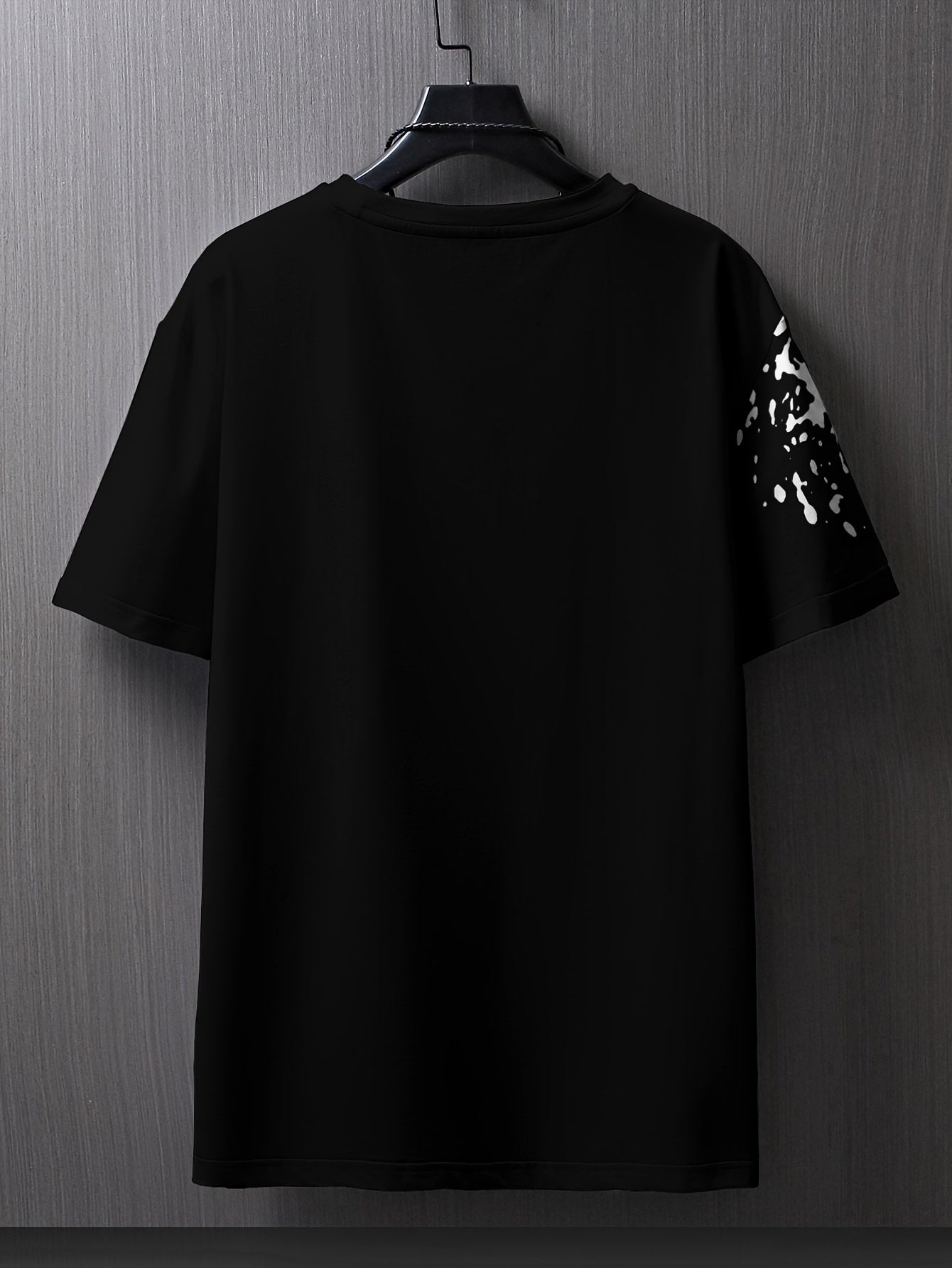 Men's Flat Shoulder Casual Butterfly Print Short Sleeve T-Shirt XT7119