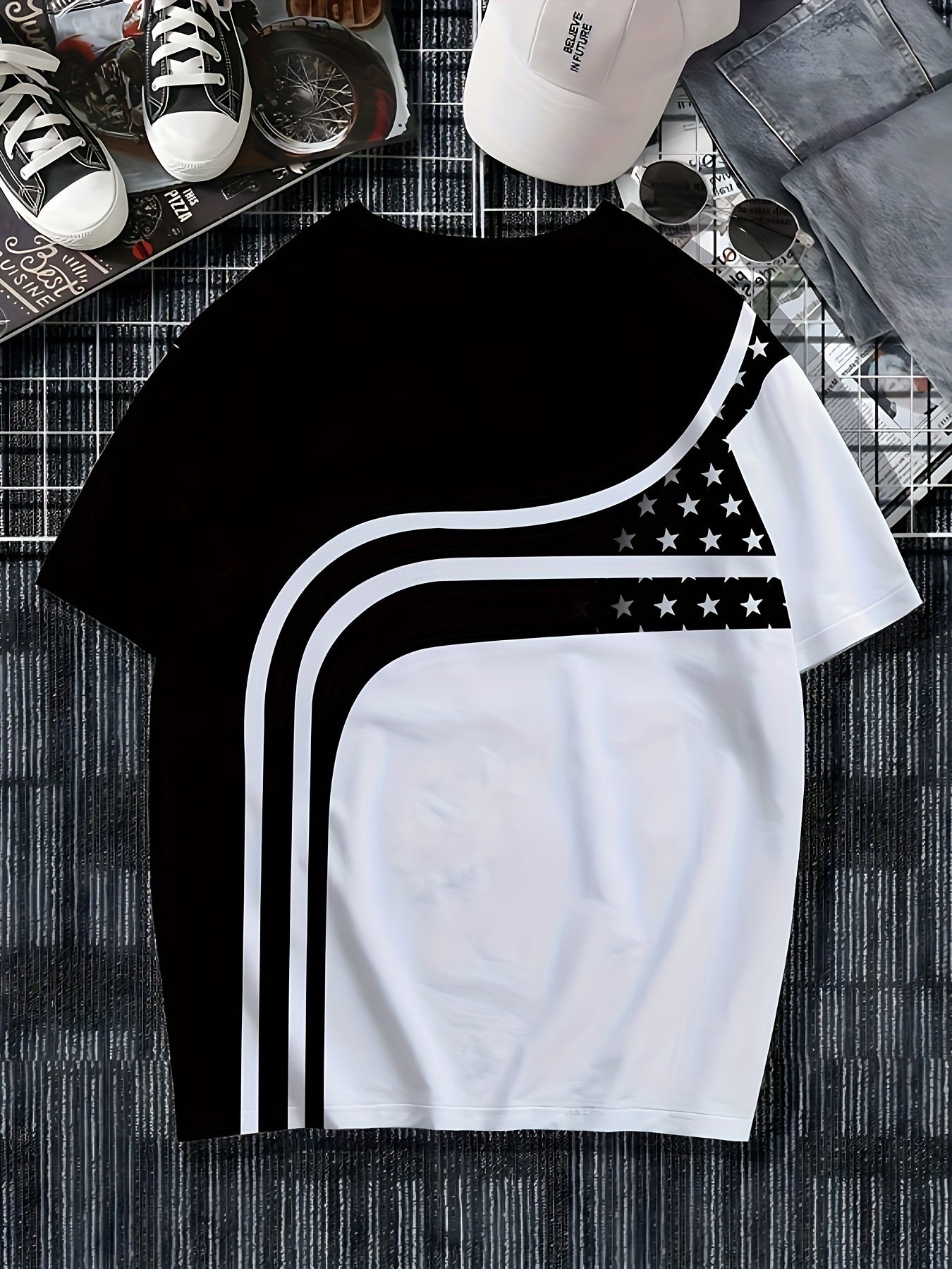 Men's Fashion Casual Round Neck T-shirt