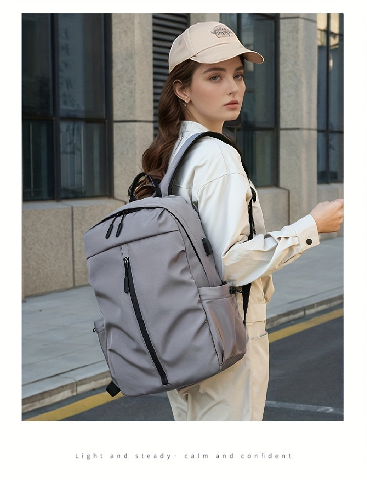 TMOOS Lightweight Large Capacity Backpack - Heavy-Duty Oxford Fabric Travel, Gym, Hiking, Laptop Backpack with Multiple Compartments, Padded Shoulder Straps - Convertible Crossbody Bag for Men, Women, Students, Professionals