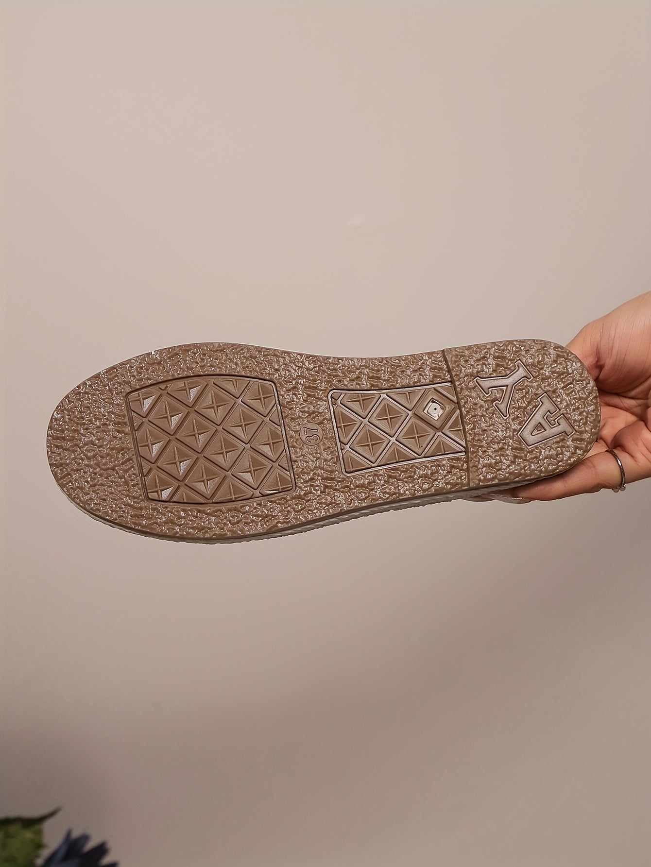 Women's Breathable Slip-On Loafers - Soft Sole Casual Walking Shoes, Lightweight & Comfortable, Beige Floral Pattern Fabric Upper, PU Cover Sole, Perfect for Casual Attire, Allseason Loafers | Slipon Comfort | Soft Sole Shoes