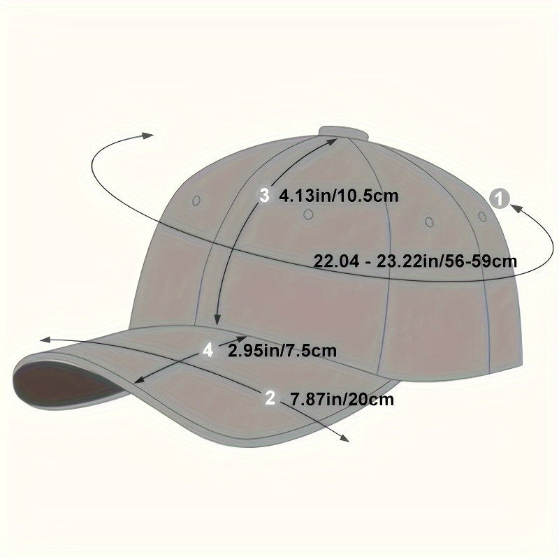 1pc New York Embroidered Baseball Cap - Oversized, Deep-Brimmed, Lightweight Fabric, Adjustable Buckle Closure, Casual Wear, Hand Wash Only, Casual Headwear | Embroidered Logo Cap | Lightweight Cap
