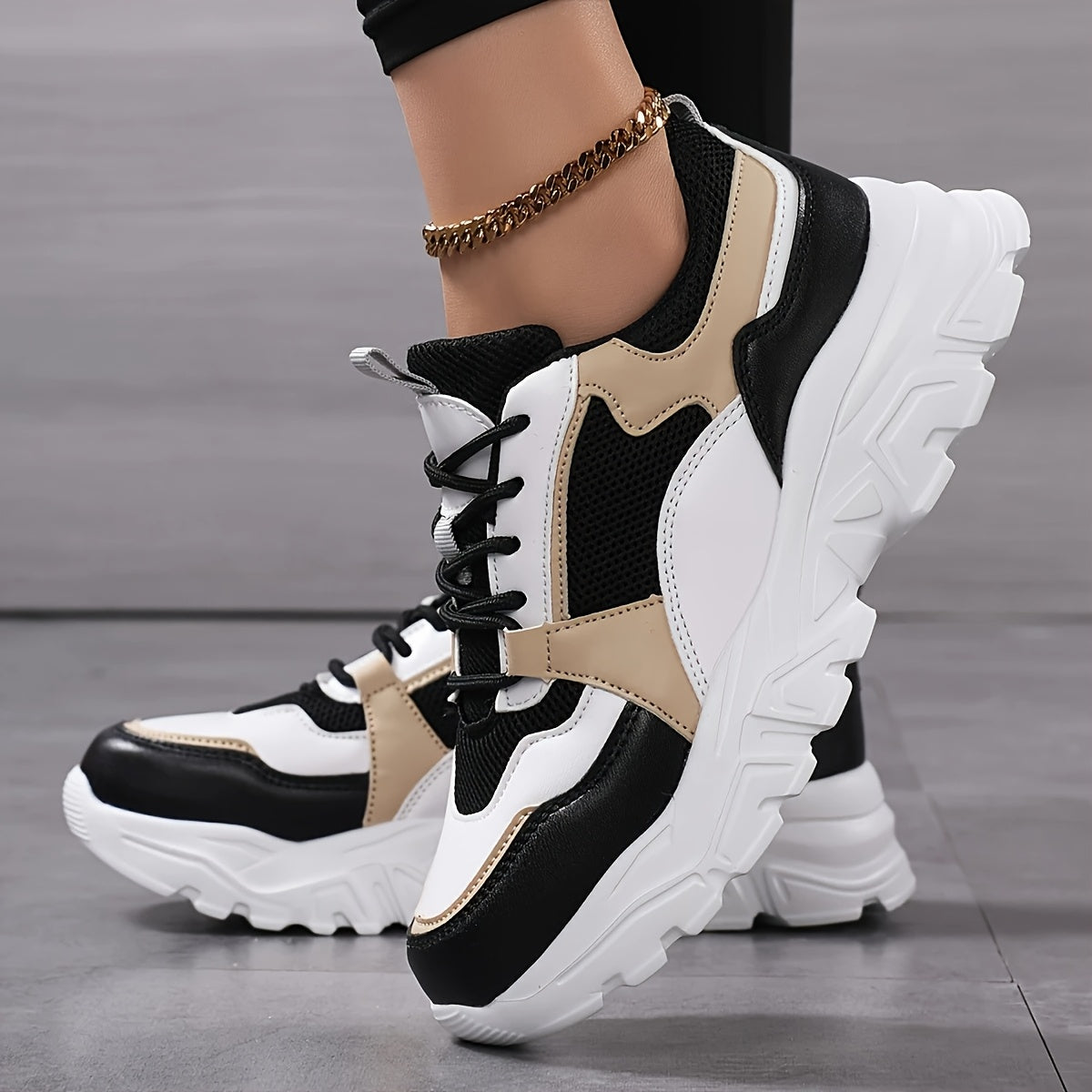 Lumirest Women'S Sports Shoes, Lightweight And Stylish, Casual And Fashionable Women'S Shoes, Lace-Up And Comfortable Outdoor Walking Shoes, Women'S Running Shoes, Non-Slip And Wear-Resistant Thick Soles
